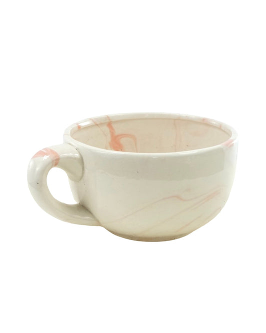 Marbled Tea Cup Planter - The Garden Corner