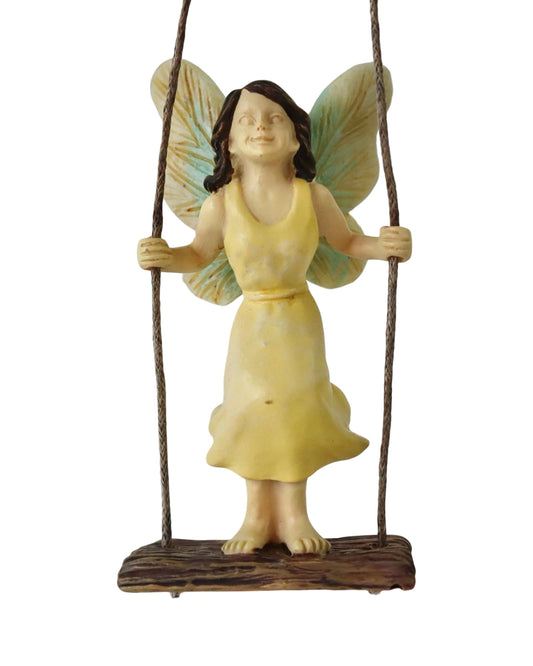 Fairy Standing on Swing - Outdoor Living