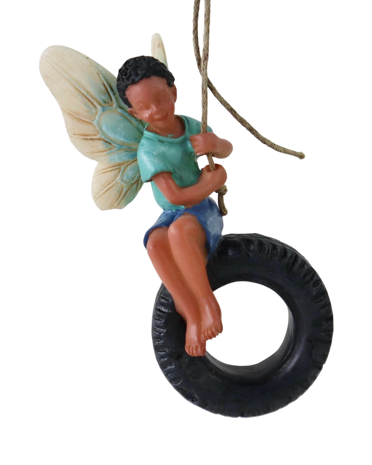 Fairy on Tire Swing - Outdoor Living