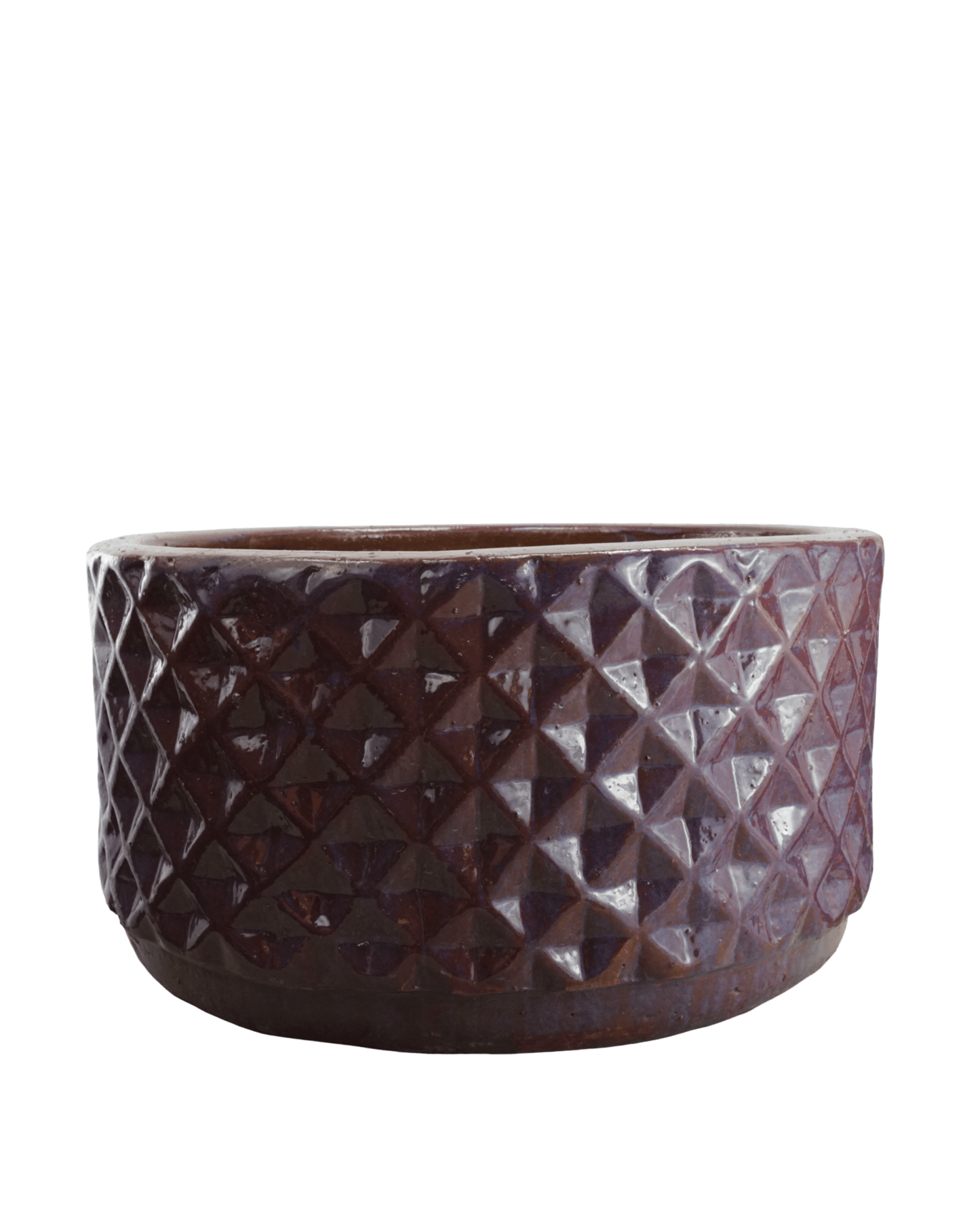 Low Purple Diamond Planter - The Garden Corner