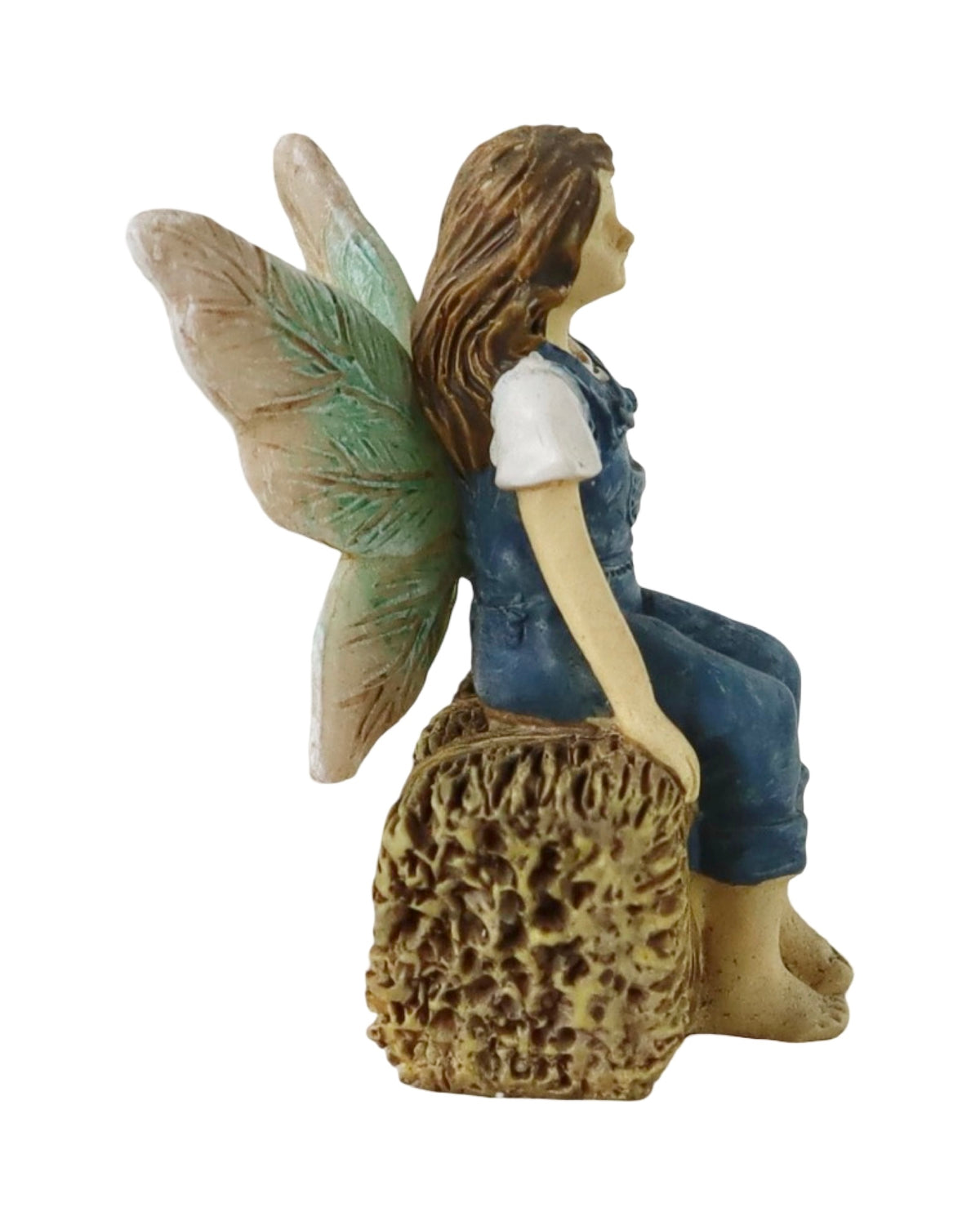 Fairy Sitting on Haystack - Outdoor Living