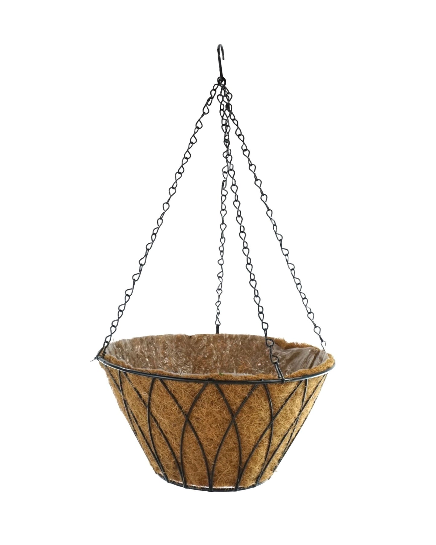 Wire Lotus Hanging Planter w/Chain - The Garden Corner
