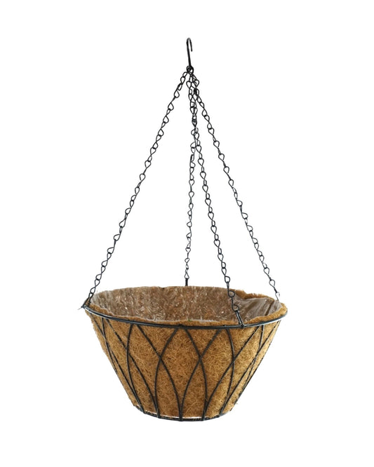 Wire Lotus Hanging Planter w/Chain - The Garden Corner