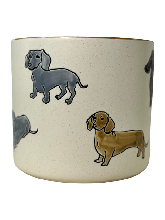 Dachshund Planter - Pottery