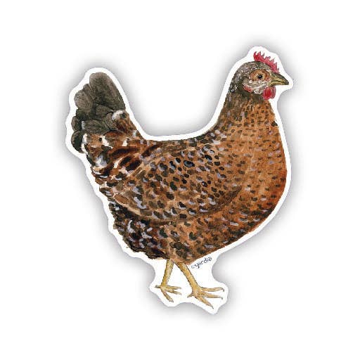 Chicken Vinyl Sticker - The Garden Corner