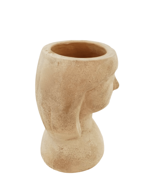 Anterra Smiling Woman Head Planter - The Garden Corner