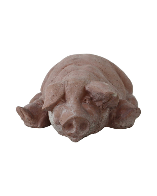 Concrete Pig on Stomach - Outdoor Living