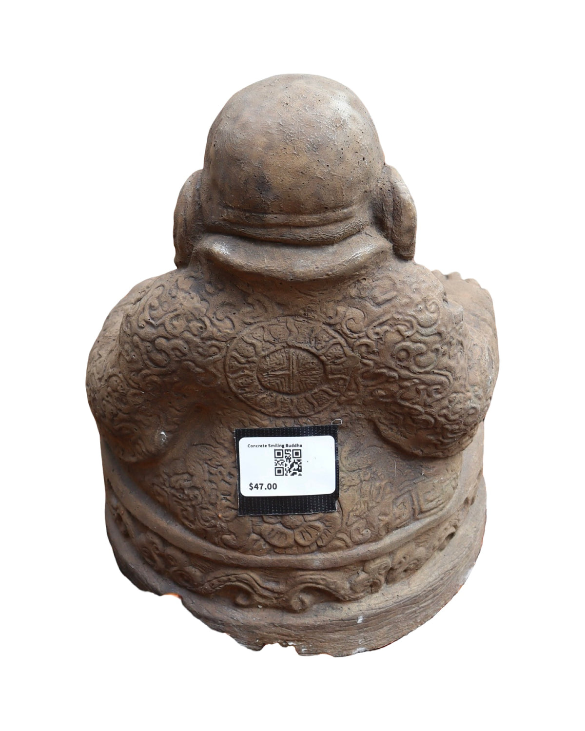 Concrete Smiling Buddha - Outdoor Living