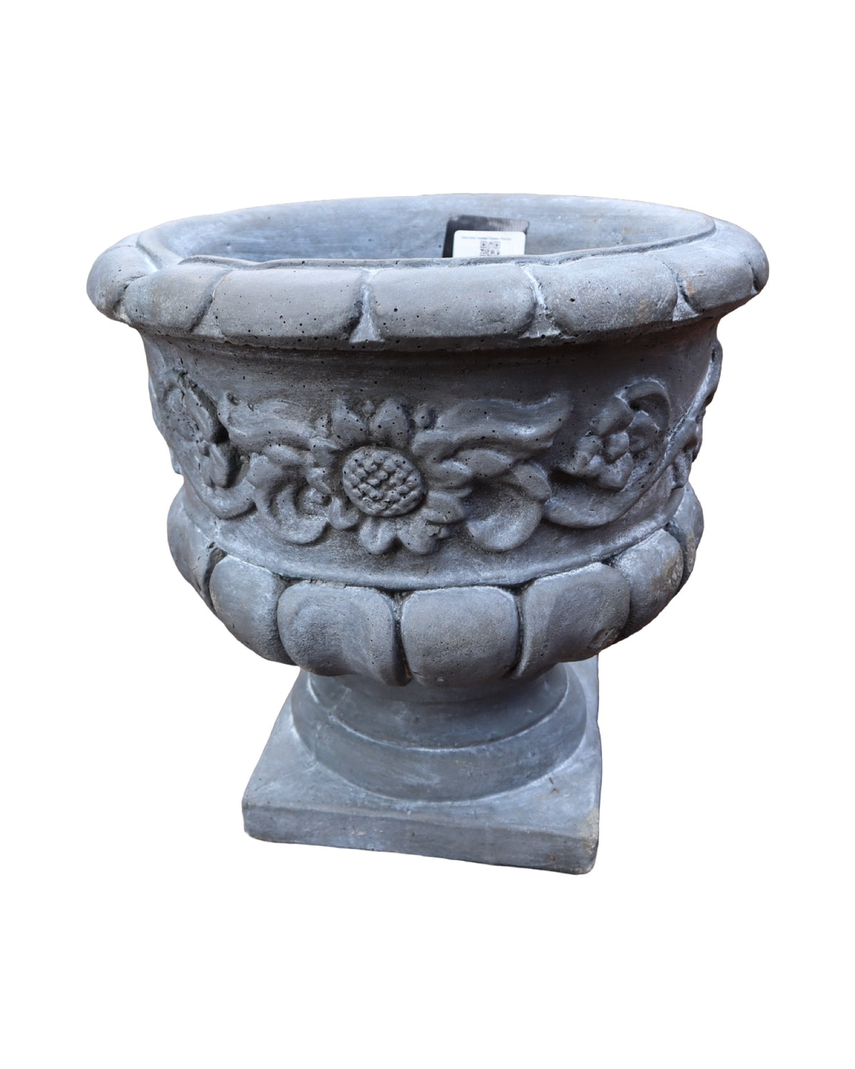 Concrete Footed Flower Planter - Pottery