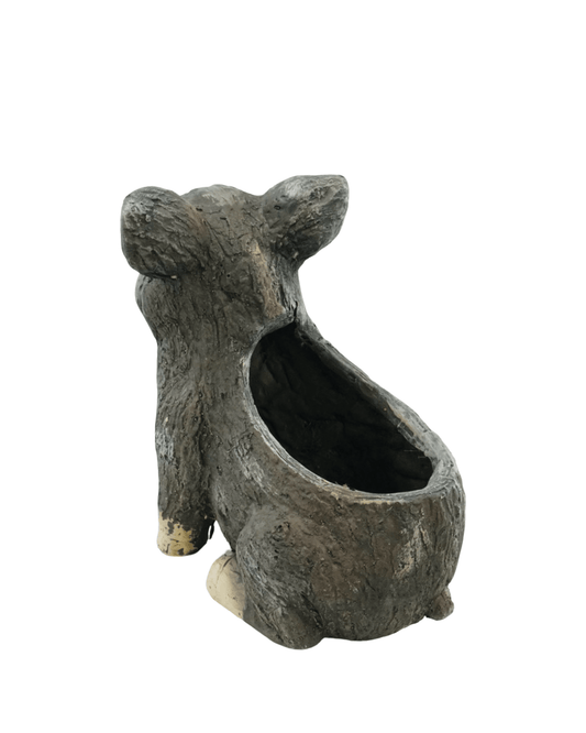 Resin Wood Animal Planter - The Garden Corner
