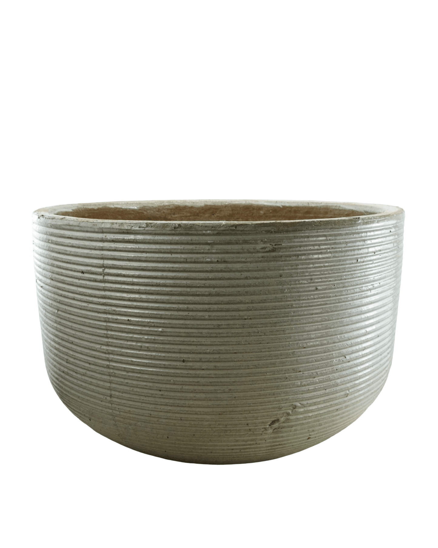 Horizontal Ribbed Ceramic Planter - The Garden Corner