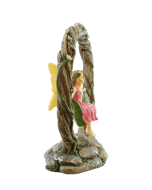 Fairy on Archway Swing - The Garden Corner