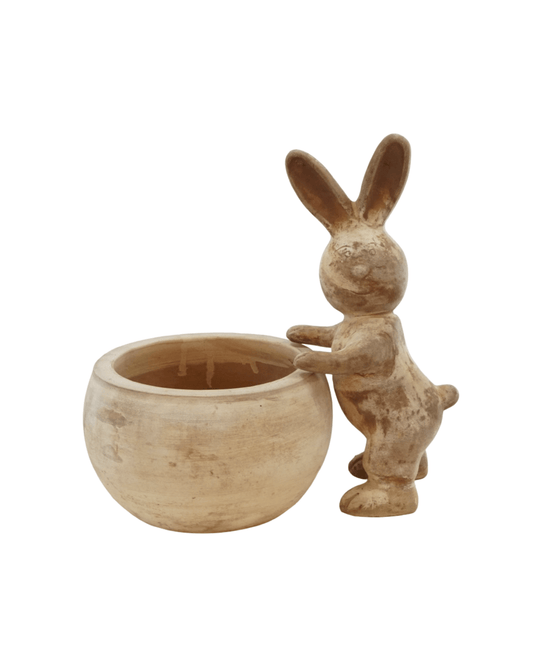 Terracotta Rabbit Pot - The Garden Corner
