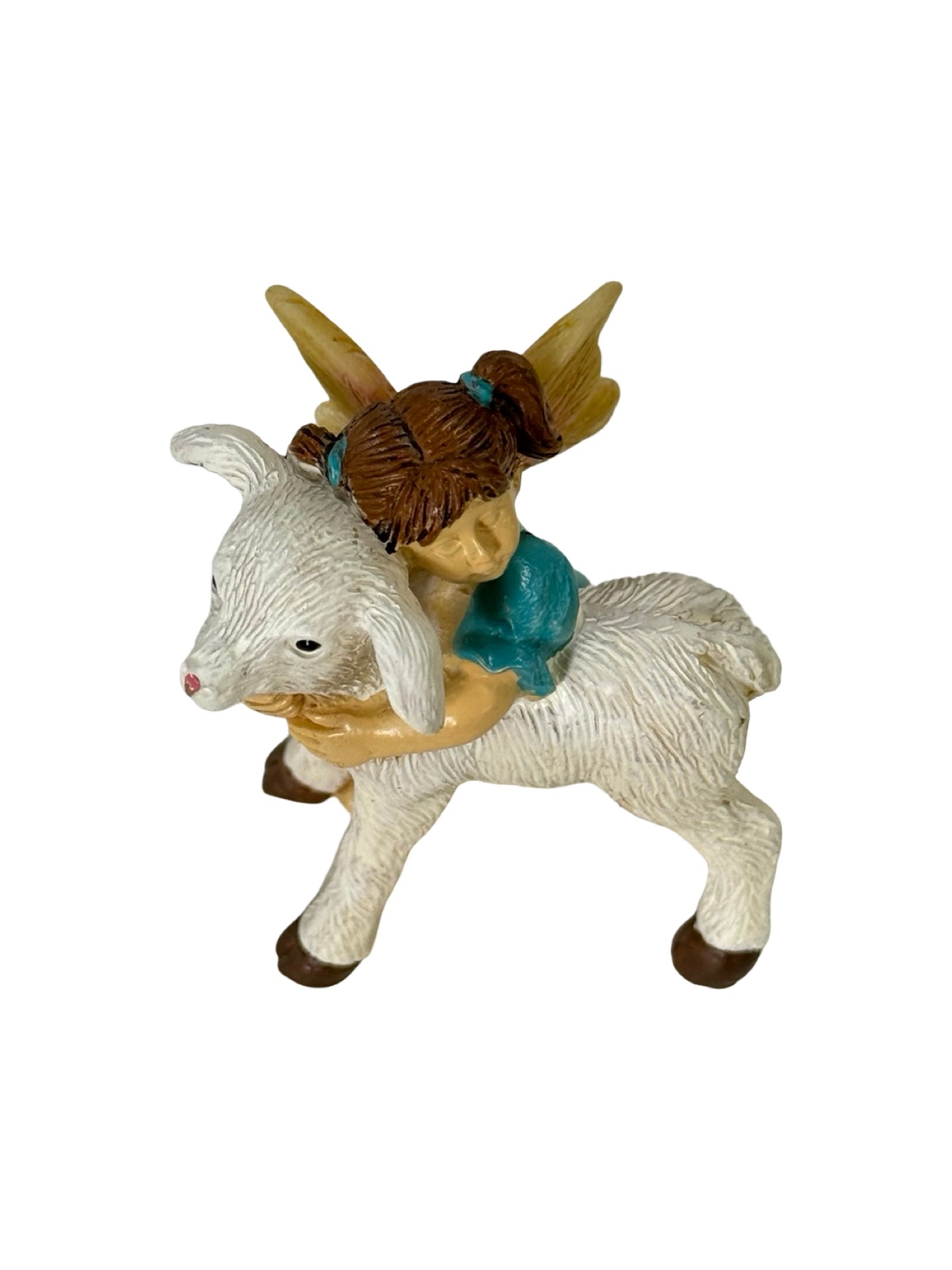 Fairy Hugging Lamb - Outdoor Living