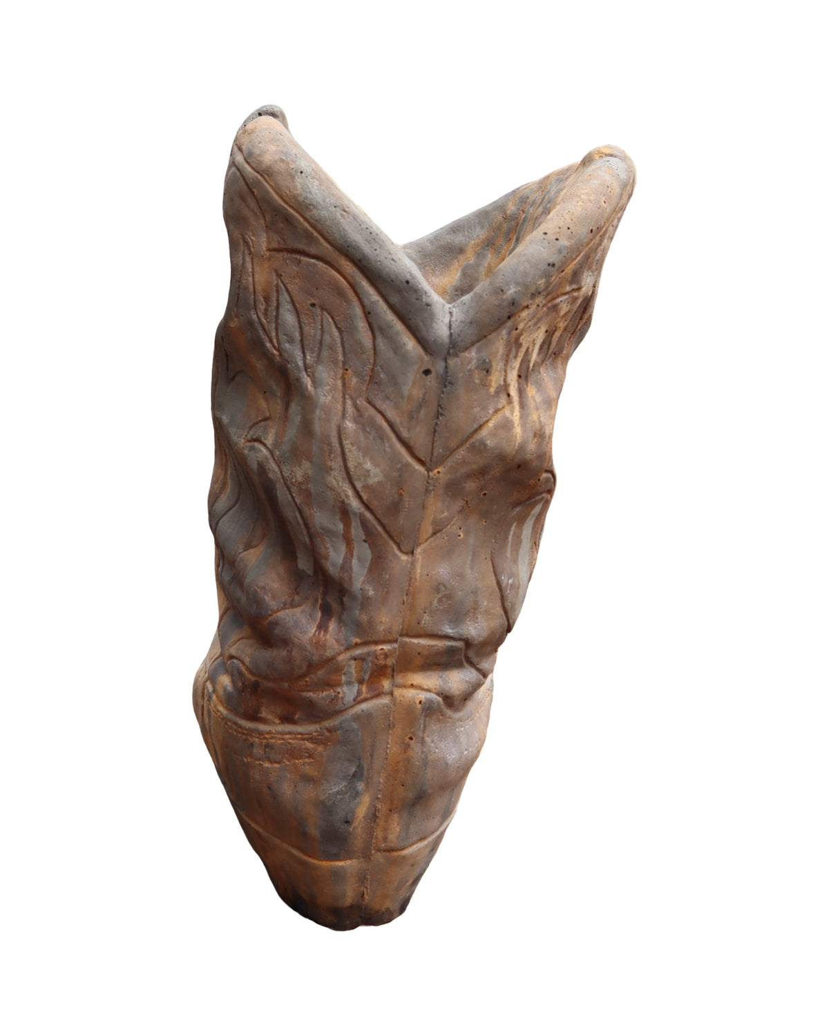 Concrete Cowboy Boot Planter - Pottery