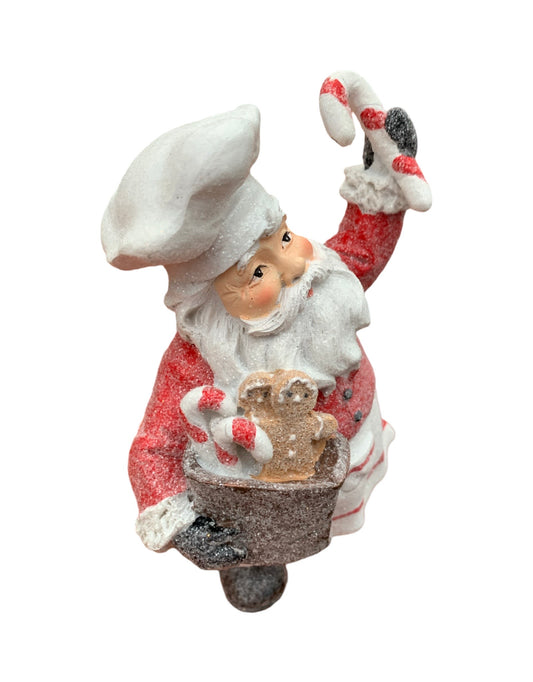 Resin Candy Chef Santa - The Garden Corner