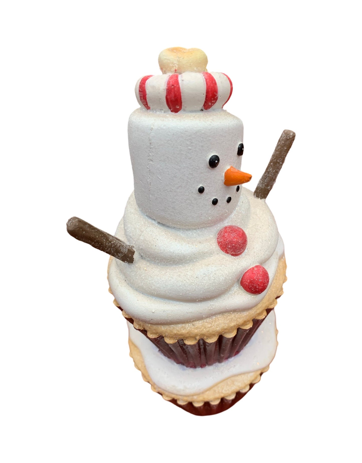 Resin Double Cupcake Snowman