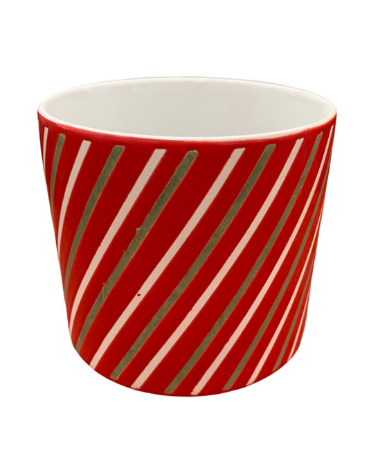 Candy Cane Pot - The Garden Corner