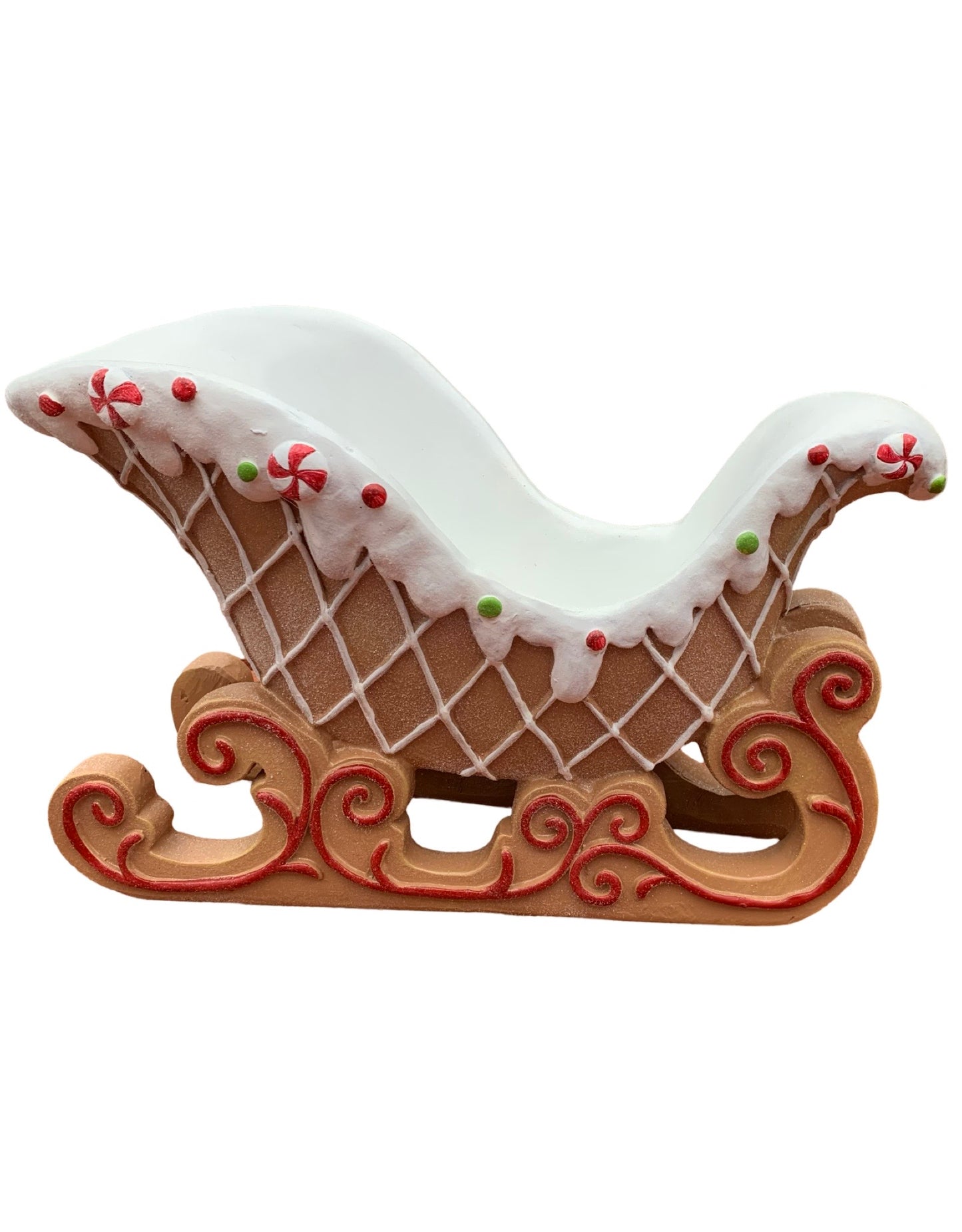Resin Gingerbread Sleigh