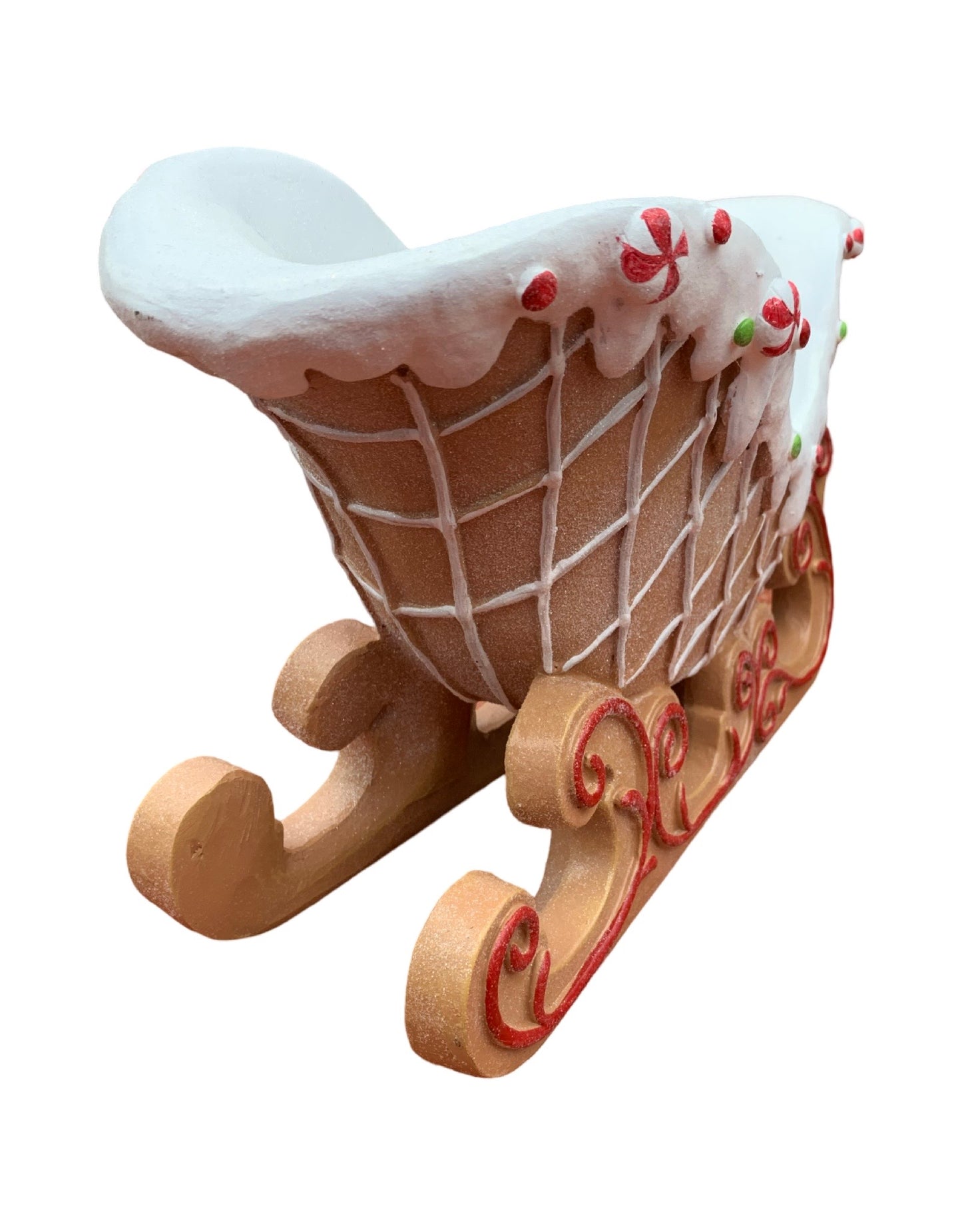 Resin Gingerbread Sleigh