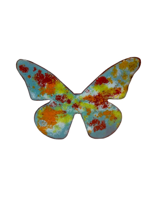 Copper Enamel Butterfly - The Garden Corner
