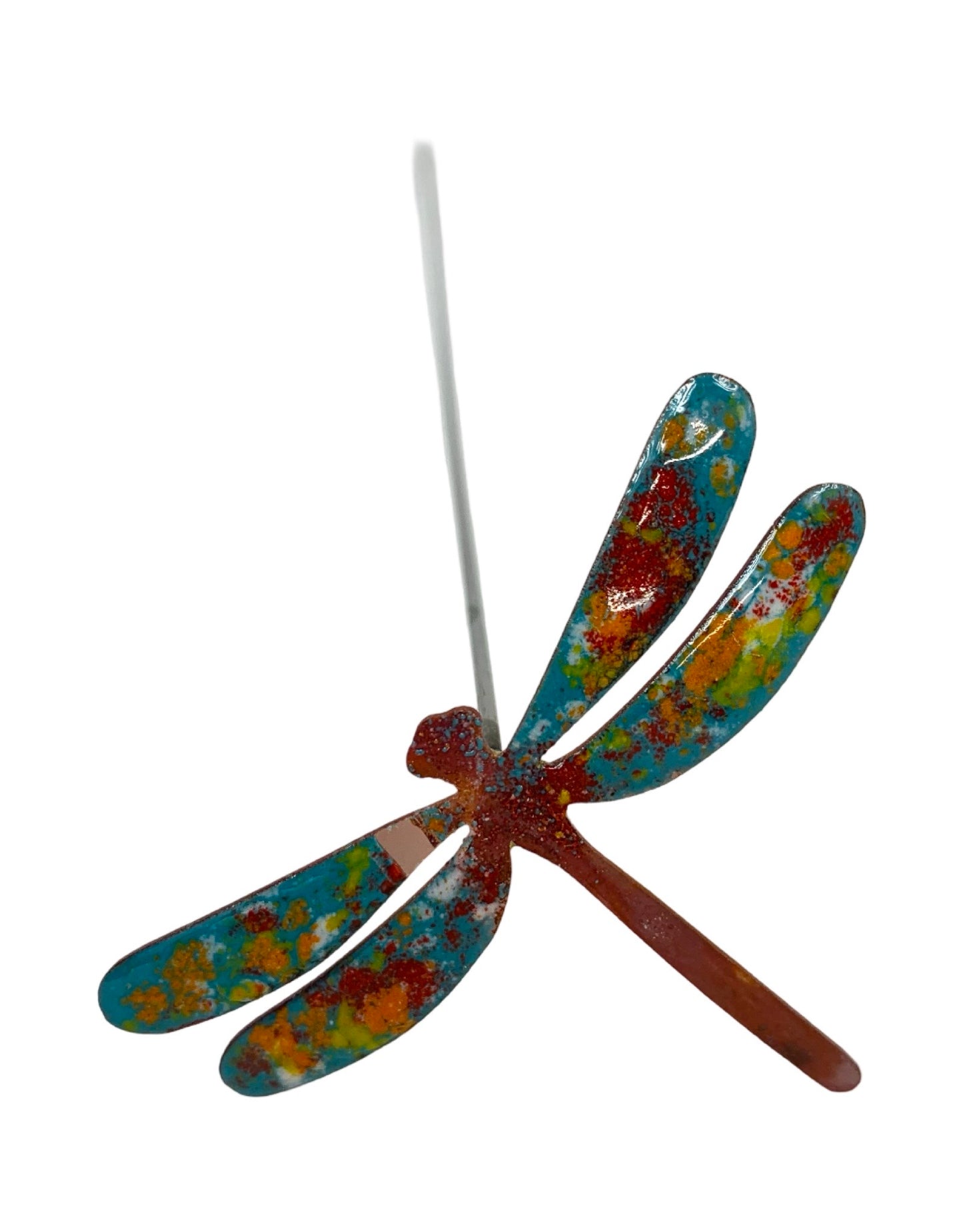Copper Enamel Dragonfly - The Garden Corner