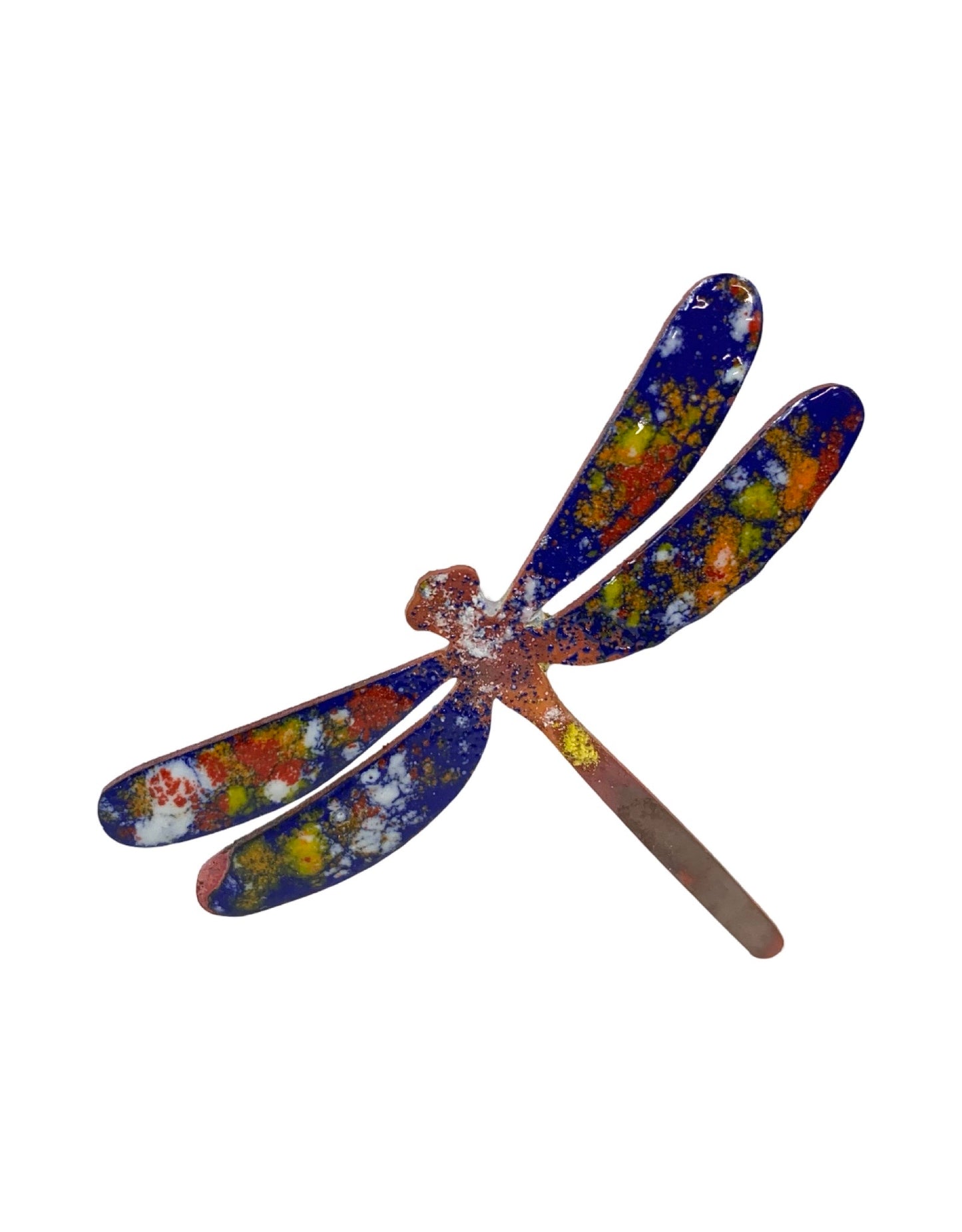 Copper Enamel Dragonfly - The Garden Corner