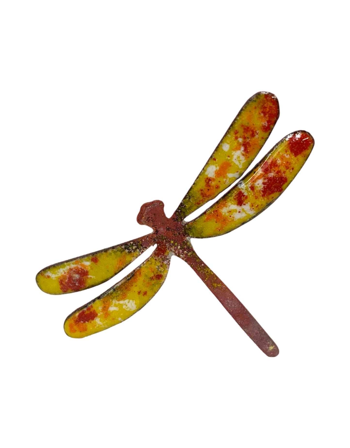 Copper Enamel Dragonfly - The Garden Corner