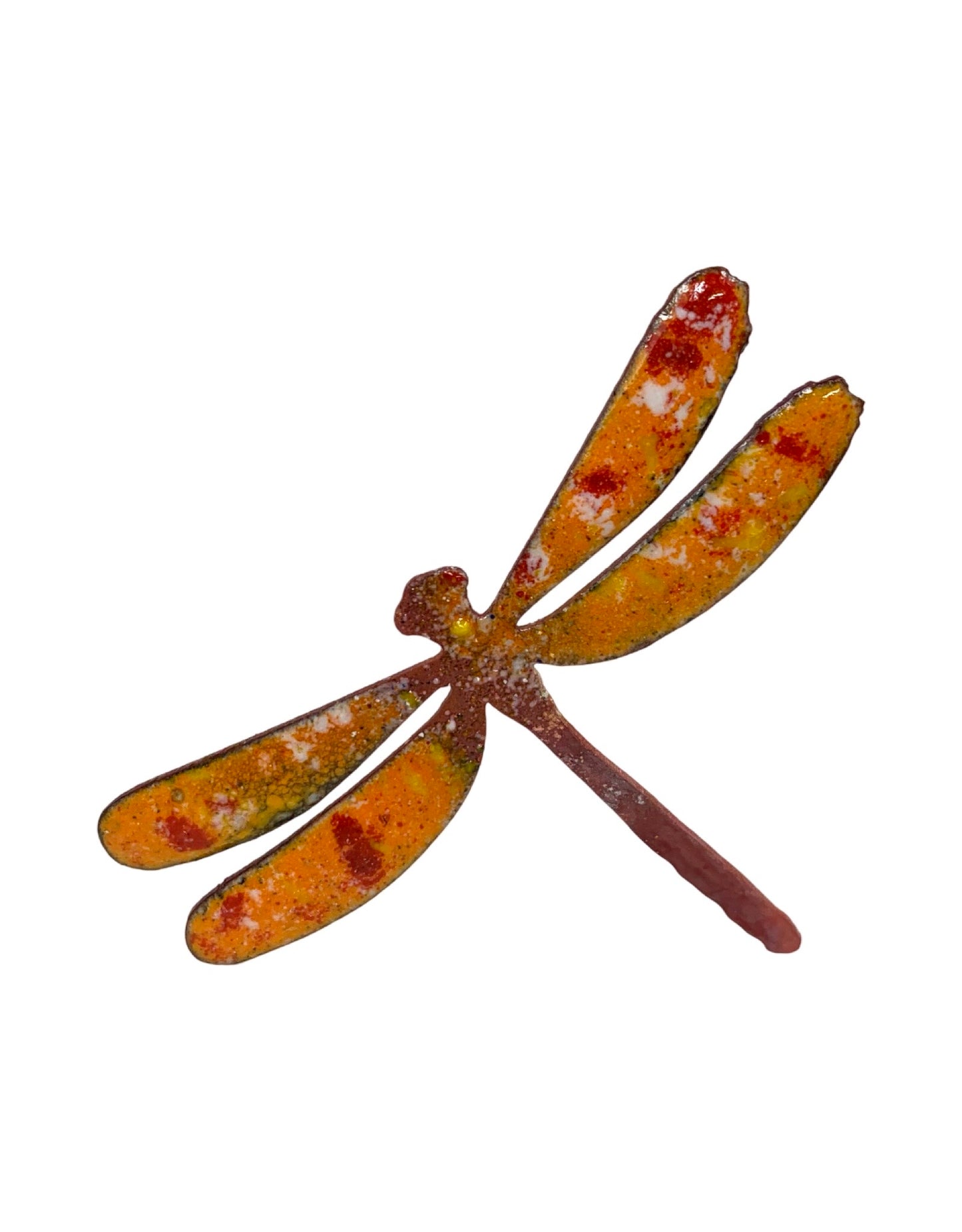 Copper Enamel Dragonfly - The Garden Corner