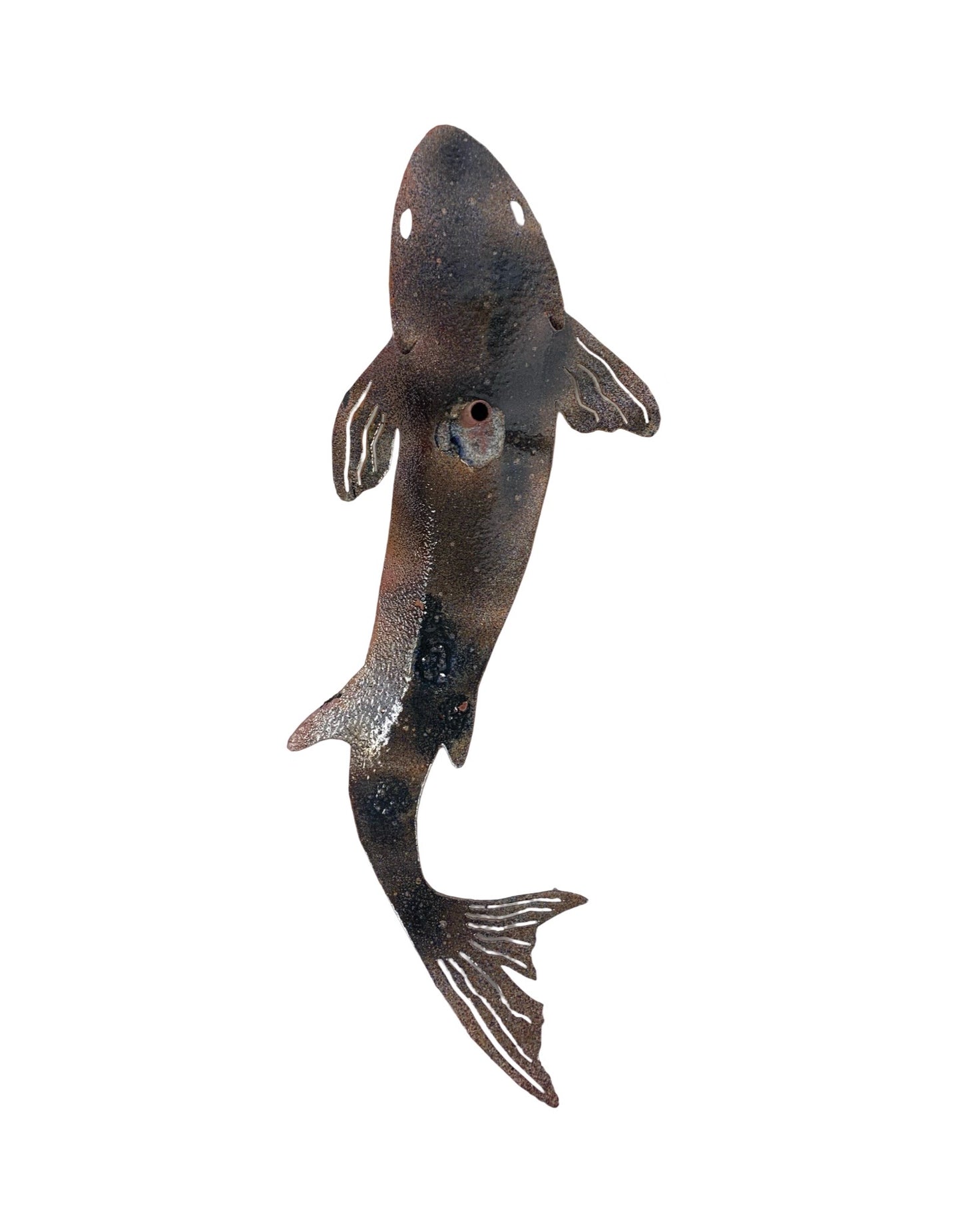 Copper Enamel Koi - The Garden Corner