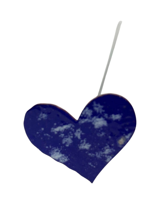 Copper Enamel Heart - The Garden Corner