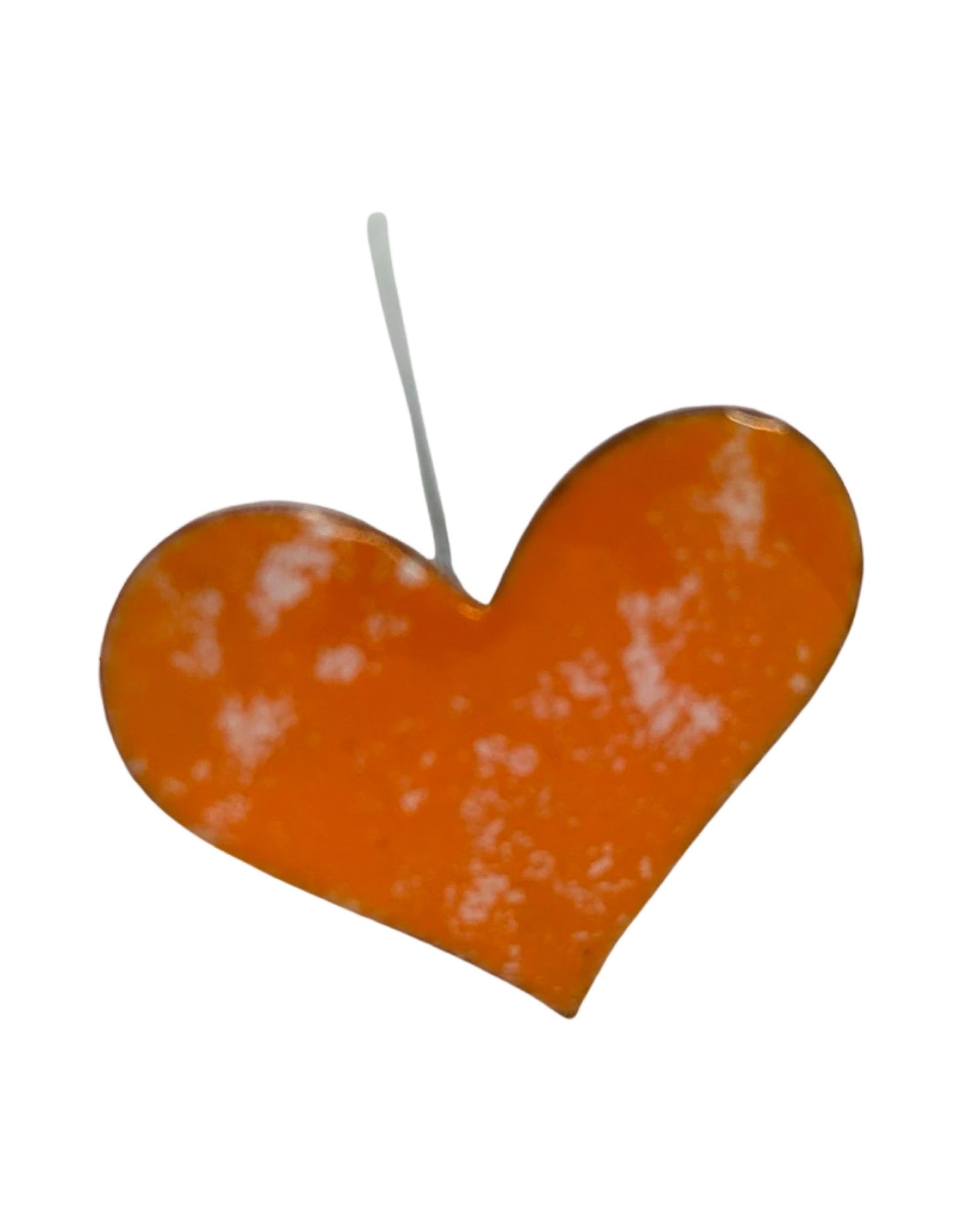 Copper Enamel Heart - The Garden Corner