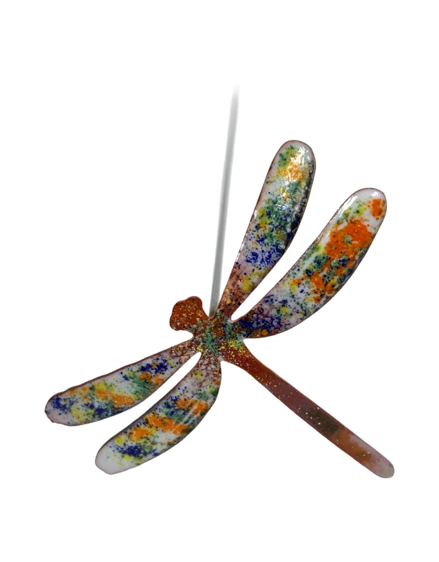 Copper Enamel Dragonfly - The Garden Corner