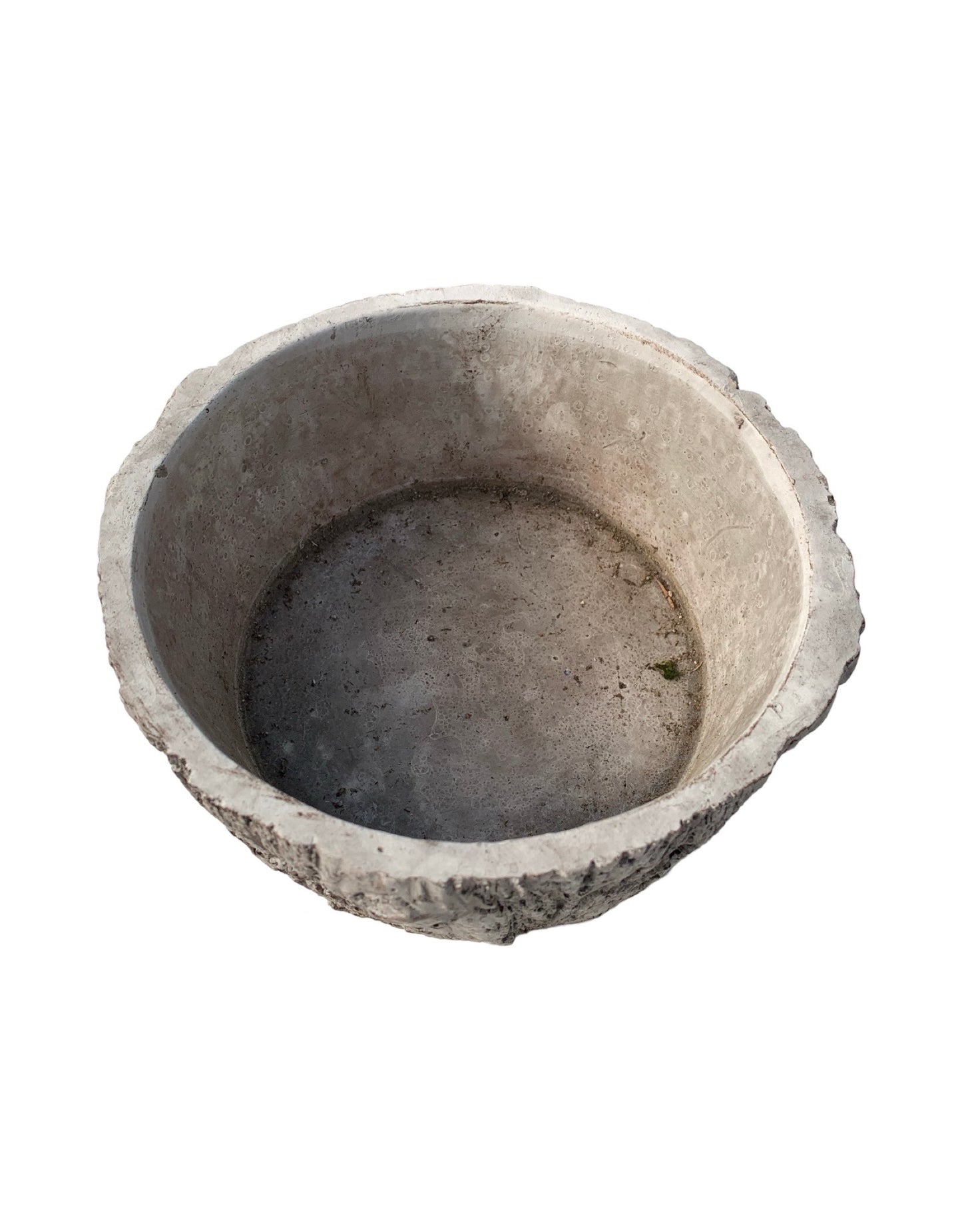 Bark Pot Brown Concrete