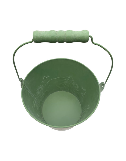 Rabbit Motif Bucket - The Garden Corner
