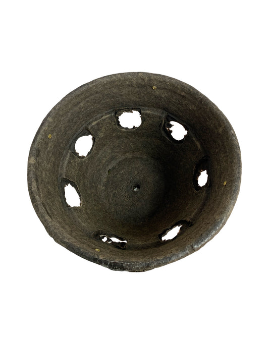 Waxed Fiber Basket w/Side Holes - The Garden Corner