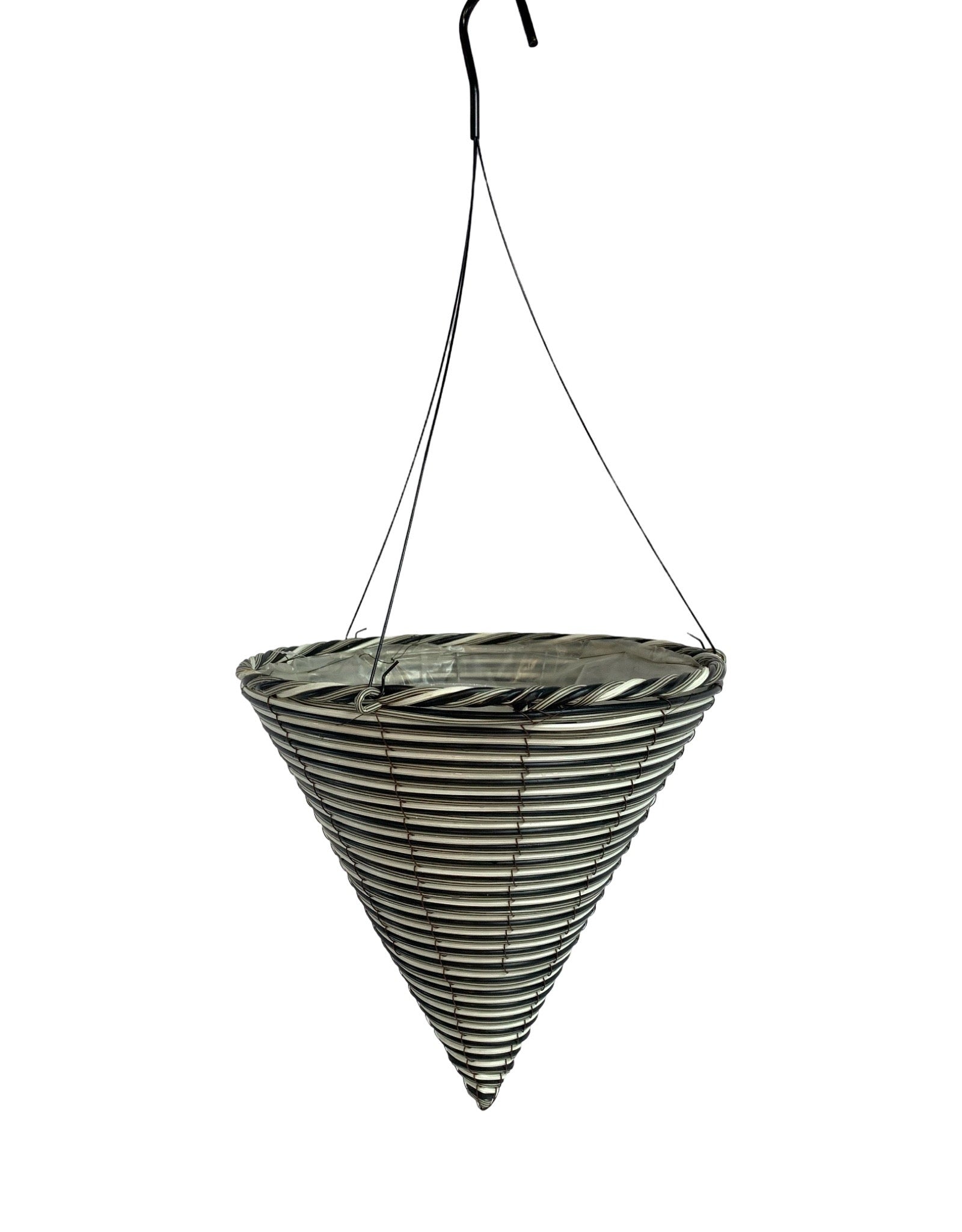 cone hanging planter Plastic Cone Hanging Basket w/Stand – The Garden Corner