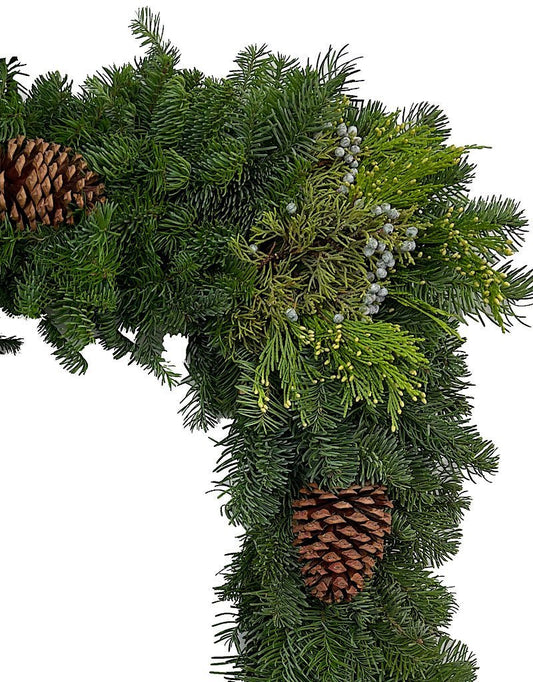 Holiday Greenery Wreath Square - The Garden Corner