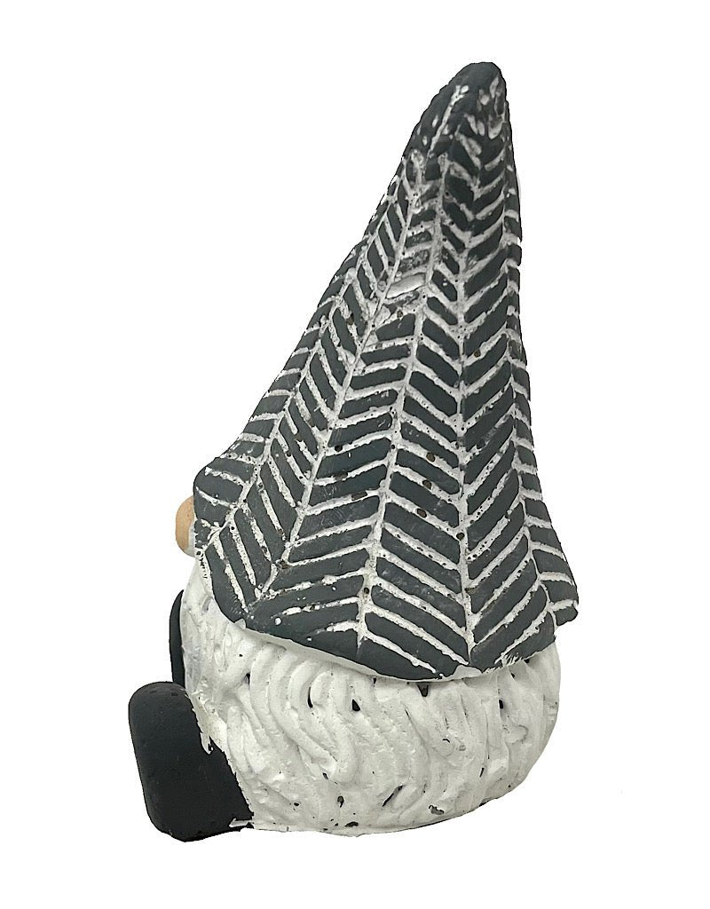 Concrete Gnome Sitting - The Garden Corner