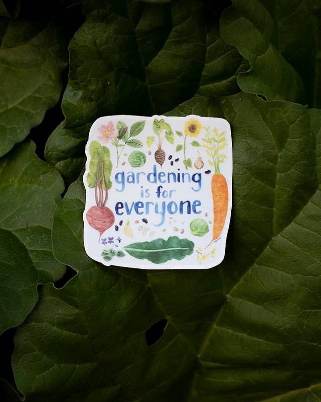Vinyl Gardening is for Everyone Sticker - Outdoor Living