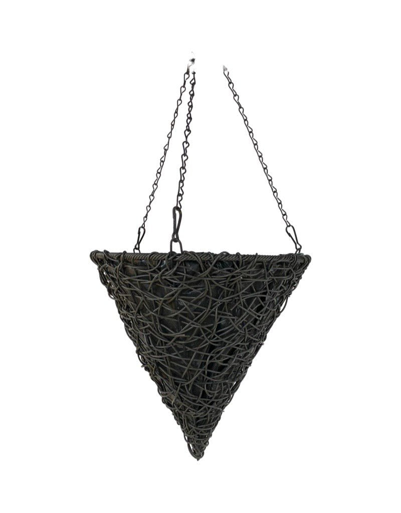 conical hanging planter Twisted Cone Hanging Basket – The Garden Corner