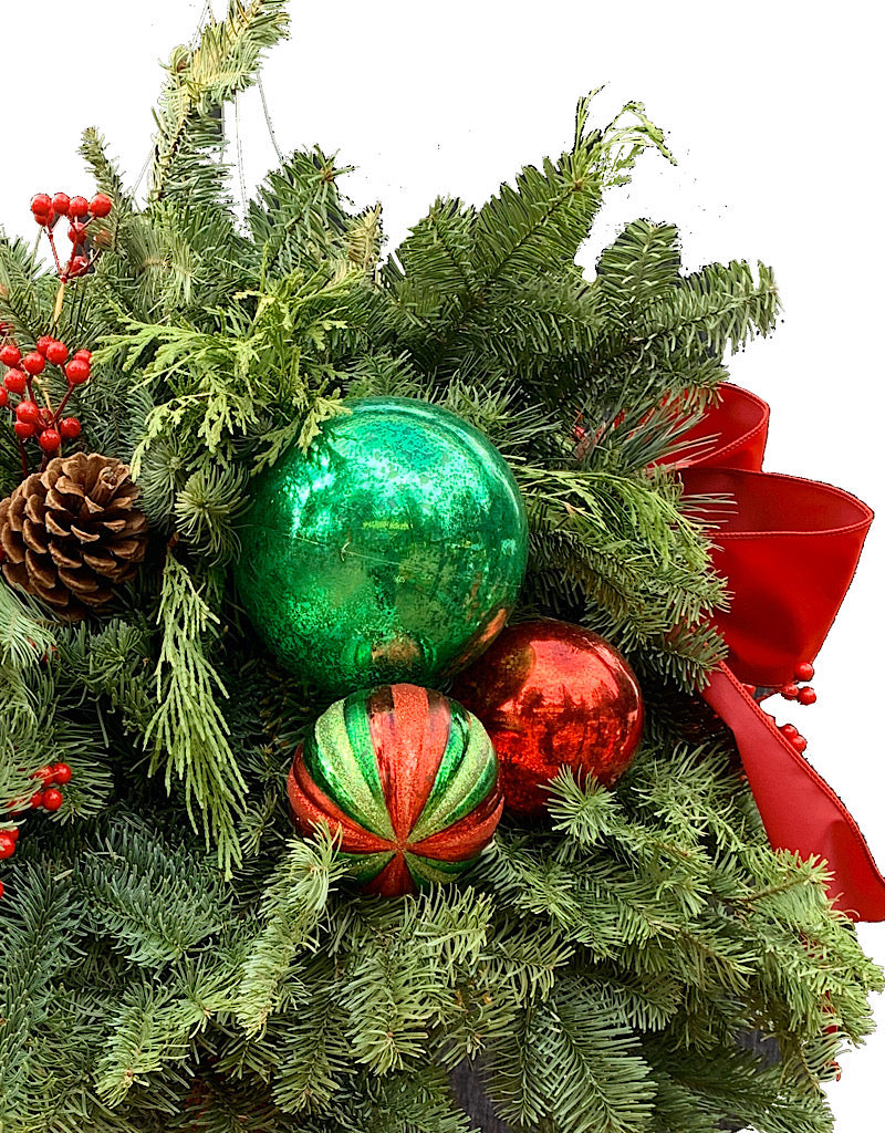 Designer Holiday Basket #2 - Christmas Greens