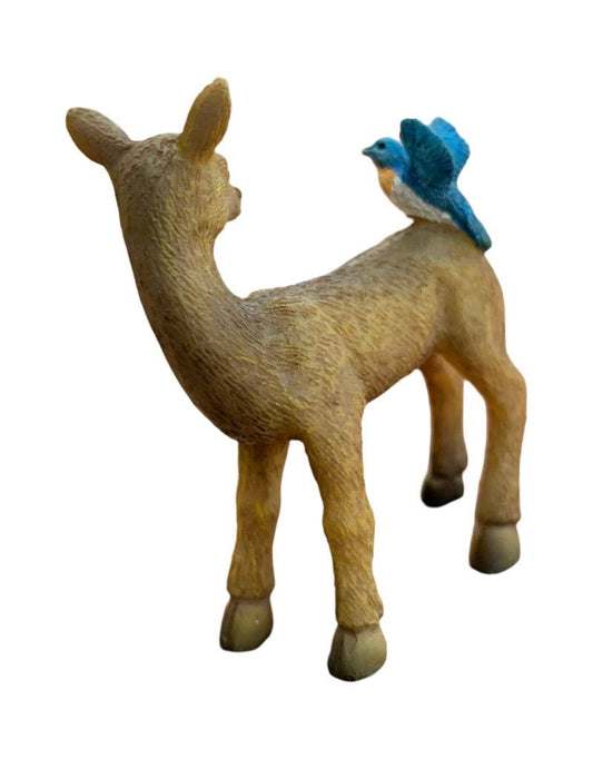 Fairy Deer with Bluebird - The Garden Corner