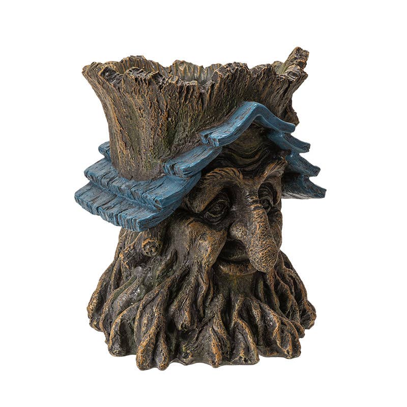 Fairy Weathered Tree Face Planter - The Garden Corner