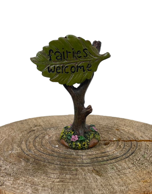 Fairy Leaf Sign - The Garden Corner