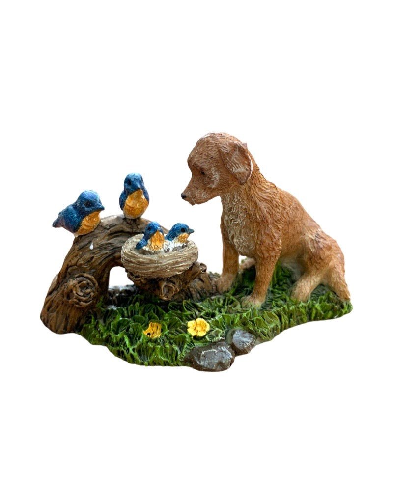 Fairy Dog with Bluebirds - Outdoor Living