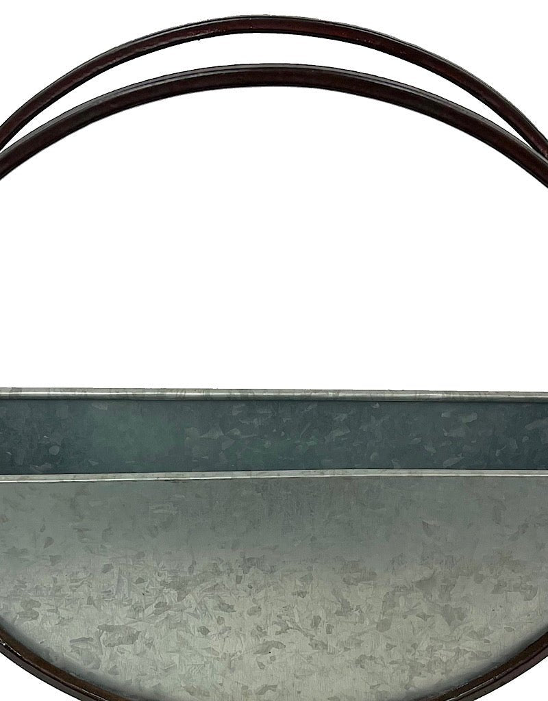 Small Galvanized Hoop Planter 12 Inch - The Garden Corner