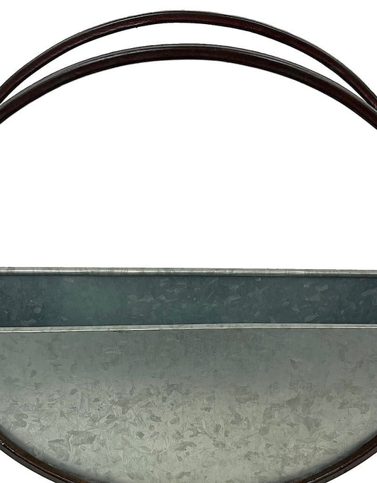 Small Galvanized Hoop Planter 12 Inch - The Garden Corner