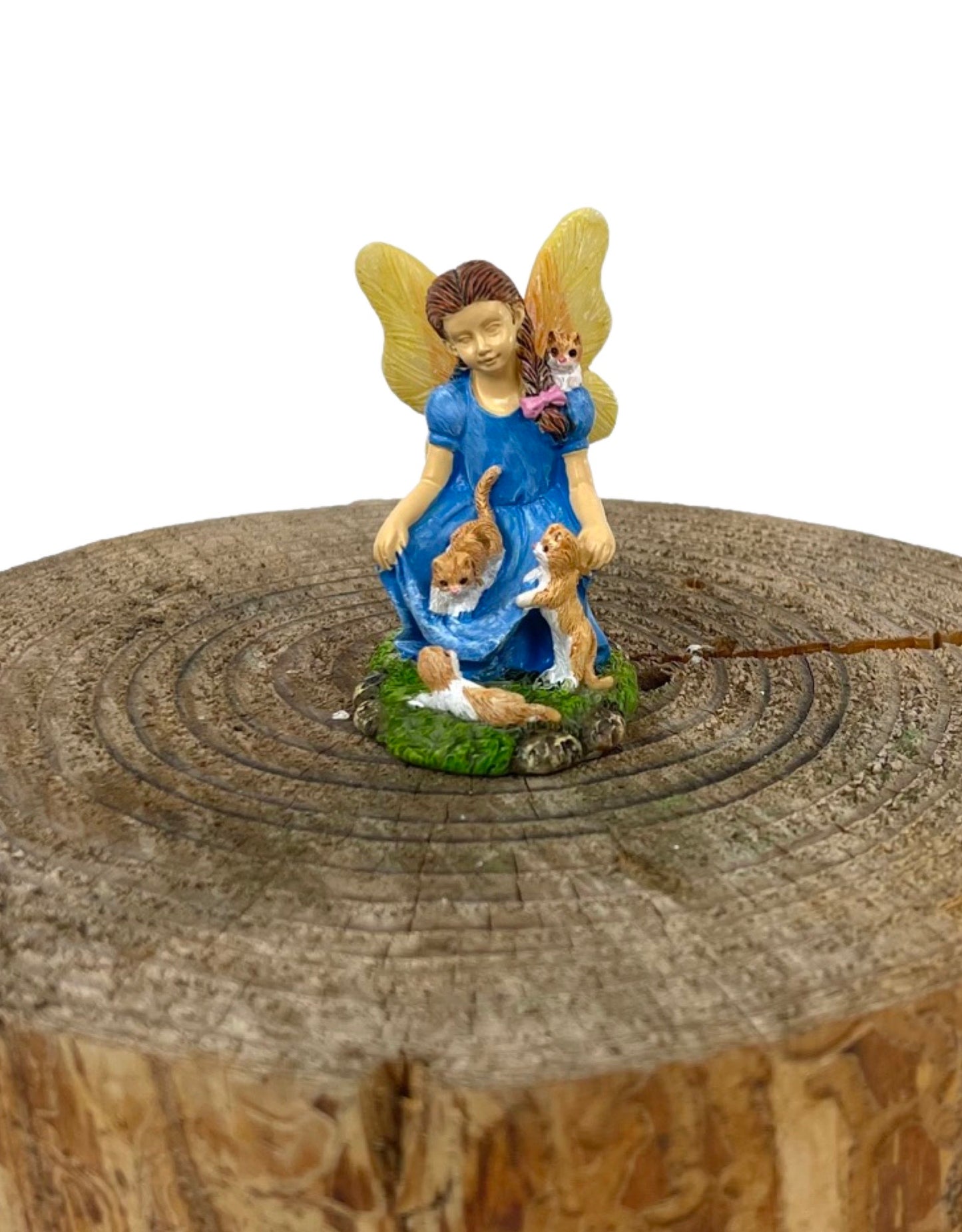 Fairy with Kittens - The Garden Corner