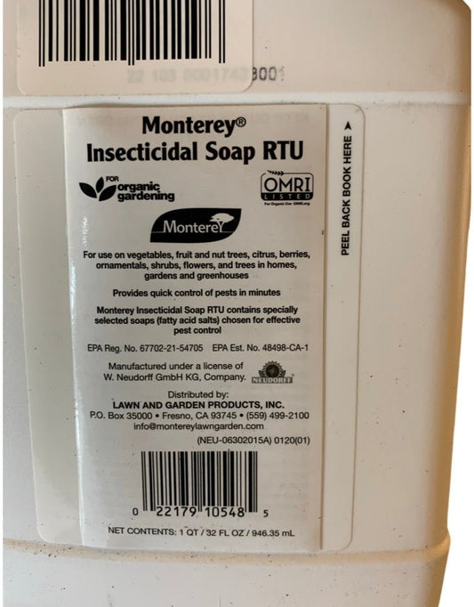 Monterey Insecticidal Soap RTU 32 Ounce - The Garden Corner